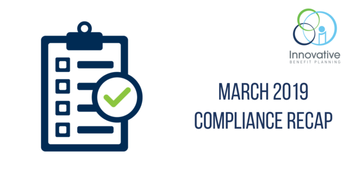March 2019 Compliance Recap